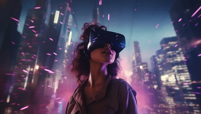 ai generated, cyberpunk, woman, virtual reality, vr, city, technology, science fiction, urban, virtual reality, virtual reality, virtual reality, vr, vr, vr, vr, vr