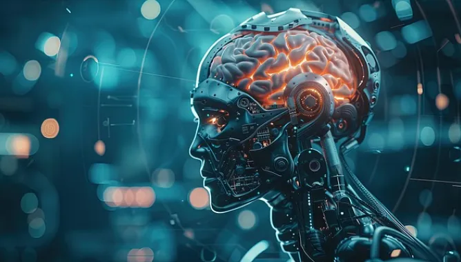 robot, brain, thinking, learning, artificial, intelligence, ai, ml, machine, neural, network, computer, cpu, ai generated