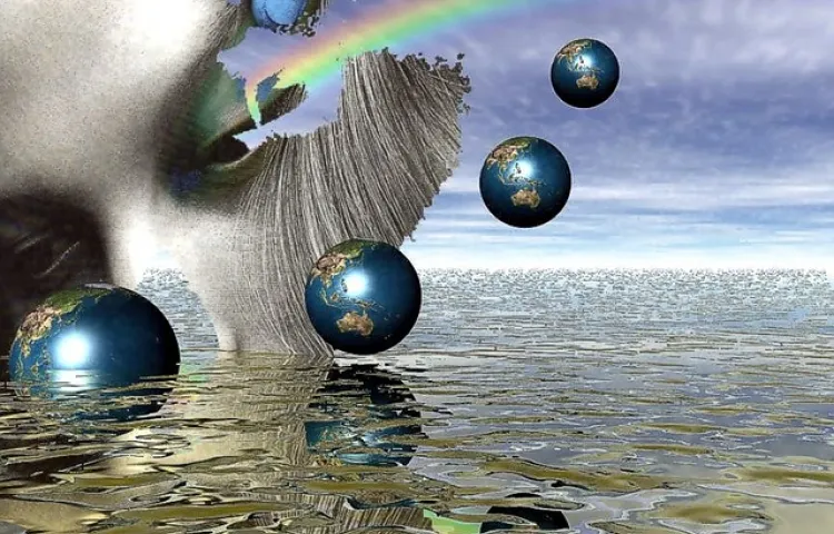 graphic, computer, earth, human, rainbow, face, nature, woman