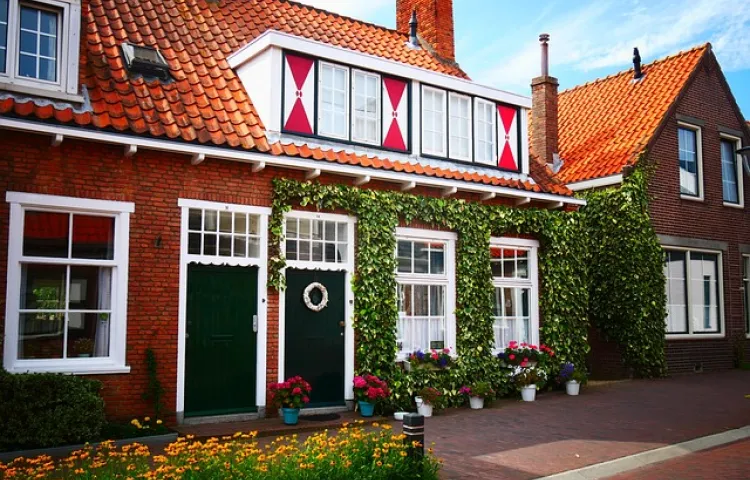 houses, homes, residential building, house exterior, neighborhood, seaside resort, dutch, living, netherlands, architecture