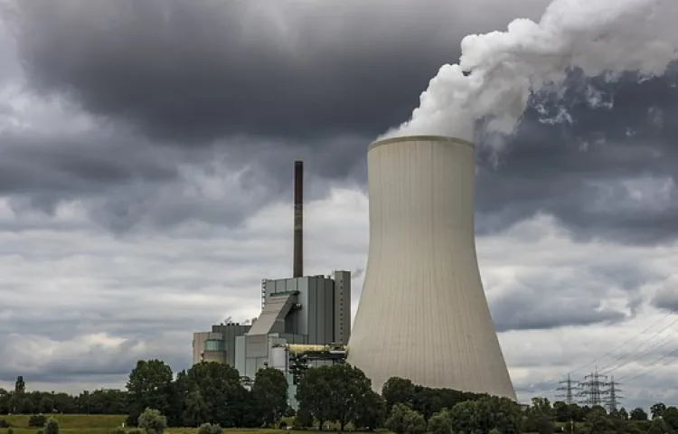 power plant, cooling tower, coal-fired power station, chimney, electricity, environment, technology, industrial plant, environmental pollution, factory, steam, clouds, power supply, nature, power generation, energy generation, environmental protection