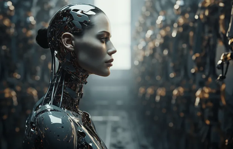 woman, robot, female robot, robotics, artificial, humanoid robot, sci-fi, futuristic
