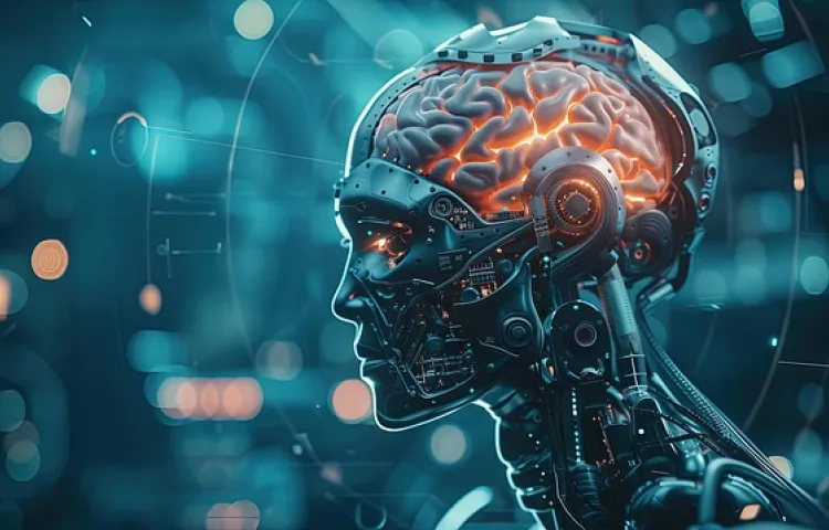 robot, brain, thinking, learning, artificial, intelligence, ai, ml, machine, neural, network, computer, cpu, ai generated